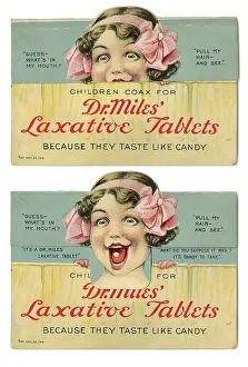 Vintage Nostalgia Prints: Dr. Miles Laxative Tablets, Vintage Medical Advertisement