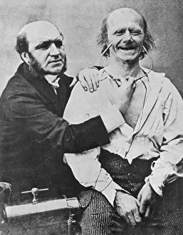 France Prints: Duchenne Studying Physiognomy