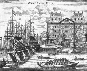 Colonization Prints: Dutch West India Company Warehouse, 17th Century