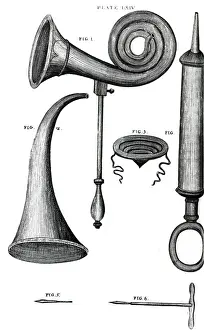 Antique Prints: Ear Trumpets