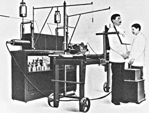 Tomogram Prints: Early 20th Century X-Ray Machine
