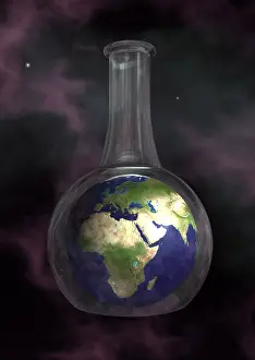 Earth Prints: Earth In A Beaker