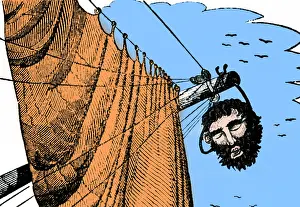 Buccaneer Prints: Edward Teach AKA Blackbeard, English Pirate