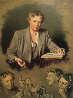 20th Prints: Eleanor Roosevelt, First Lady, American President's Wife