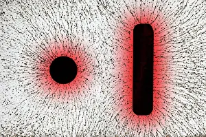 Studio Prints: Electrostatic Field Lines (Like Charges)