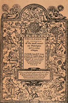 Printed Prints: Elements of Geometry, Frontispiece, 16th Century