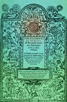 Printed Prints: Elements of Geometry, Frontispiece, 16th Century