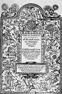 Printed Prints: Elements of Geometry, Frontispiece, 16th Century