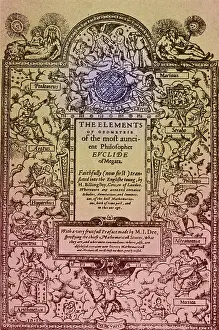 Printed Prints: Elements of Geometry, Frontispiece, 16th Century