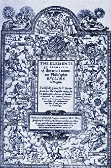 Printed Prints: Elements of Geometry, Frontispiece, 16th Century