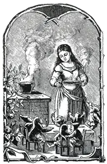 Folklore Prints: The Elves Supper, Legendary Creatures