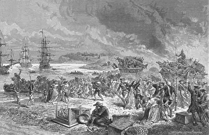 Victim Prints: Embarkation of the Acadians, 1755