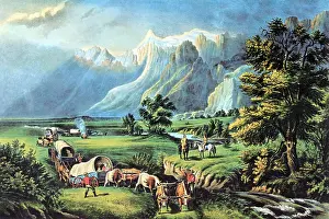 Prairie Prints: Emigrants Crossing the Plains, 19th Century