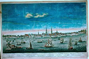 Paintings Prints: Engraving of Philadelphia, Pennsylvania 1778