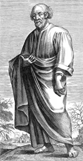 Prints of Epicurus (341 - 270 BC) was an ancient Greek philosopher as well as the founder of the school of philosophy called Epicureanism. Only a few fragments and letters of his 300 written works remain January Prints: Epicurus, Ancient Greek Philosopher