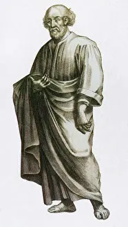 Antiquity Prints: Epicurus, Ancient Greek Philosopher