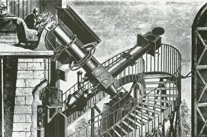 Observatory Prints: Equatorial Telescope Paris Observatory, 1883