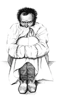 Behavior Prints: Esquirol Patient, Dementia, 1838