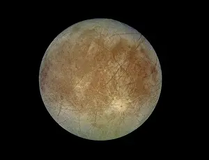 Astronomy Prints: Europa, Moon of Jupiter