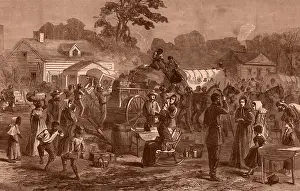 1800s Prints: Exodus of Confederates from Atlanta