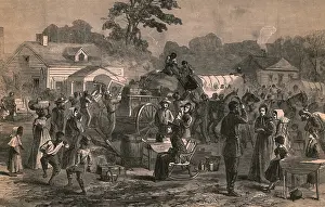 1800s Prints: Exodus of Confederates from Atlanta