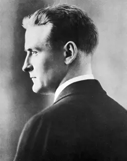 Celebrity Prints: F. Scott Fitzgerald, American Author