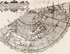 Representation Prints: False representation of 'Sea of Verrazano', 1582