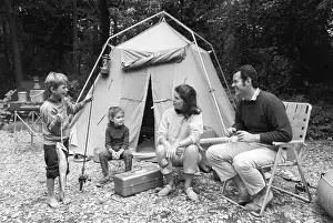 Foods Prints: Family on camping trip, c.1970s