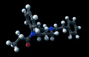 Killer Prints: Fentanyl, molecular model