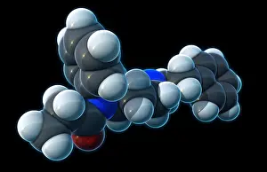 Killer Prints: Fentanyl, molecular model