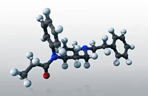 Killer Prints: Fentanyl, molecular model