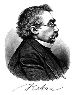 School Prints: Ferdinand Ritter von Hebra, German Dermatologist