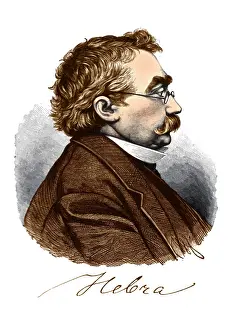 School Prints: Ferdinand von Hebra, German Dermatologist