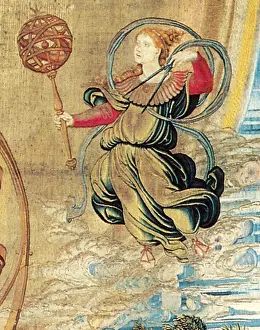 Textile Prints: Figure from Renaissance Tapestry