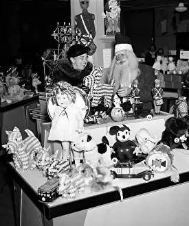 20th Prints: First Lady Eleanor Roosevelt and Santa Claus, 1934