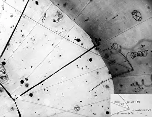 20th Prints: First Neutrino Interaction, Bubble Chamber