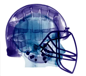 Sport Prints: Football Helmet, X-Ray