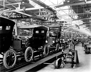 Technology Prints: Ford Model T Assembly Line, 1920s