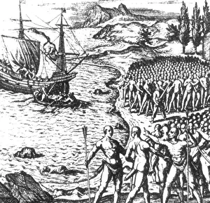 Ages Prints: Francisco Pizarro Arrives in Peru, 1532