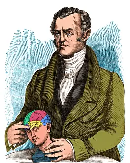 Neurological Prints: Franz Joseph Gall, German Phrenologist