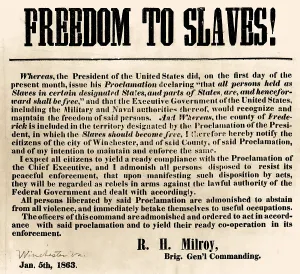 Abraham Prints: Freedom to Slaves