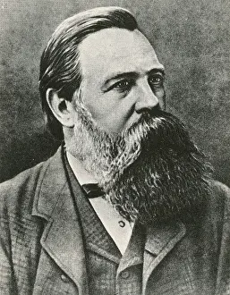 Theorist Prints: Friedrich Engels, German Philosopher