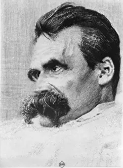 Existentialist Prints: Friedrich Wilhelm Nietzsche, German Philosopher