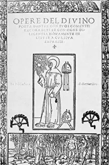 Poetry Prints: Frontispiece, Dante's Divine Comedy
