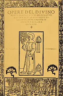14th Prints: Frontispiece from Dante's Divine Comedy