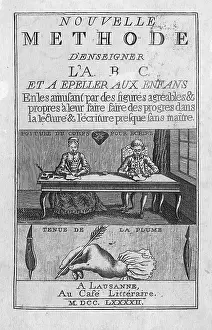 Instruction Prints: Frontispiece to French Primer, 1792