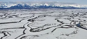 Best Sellers Part II Prints: Frozen Rivers and Mountains, Winter in Arctic Alaska Wilderness