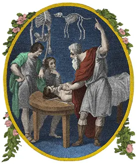 Ancient Prints: Galen, Ancient Greek Physician
