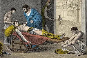 Sword Prints: Galen Treating Gladiator
