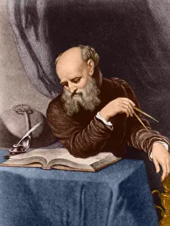 Science Source Collection Prints: Galileo Galilei, Italian Polymath